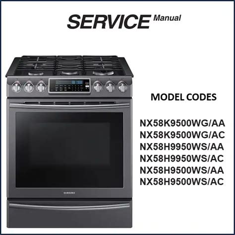 samsung gas range service manual